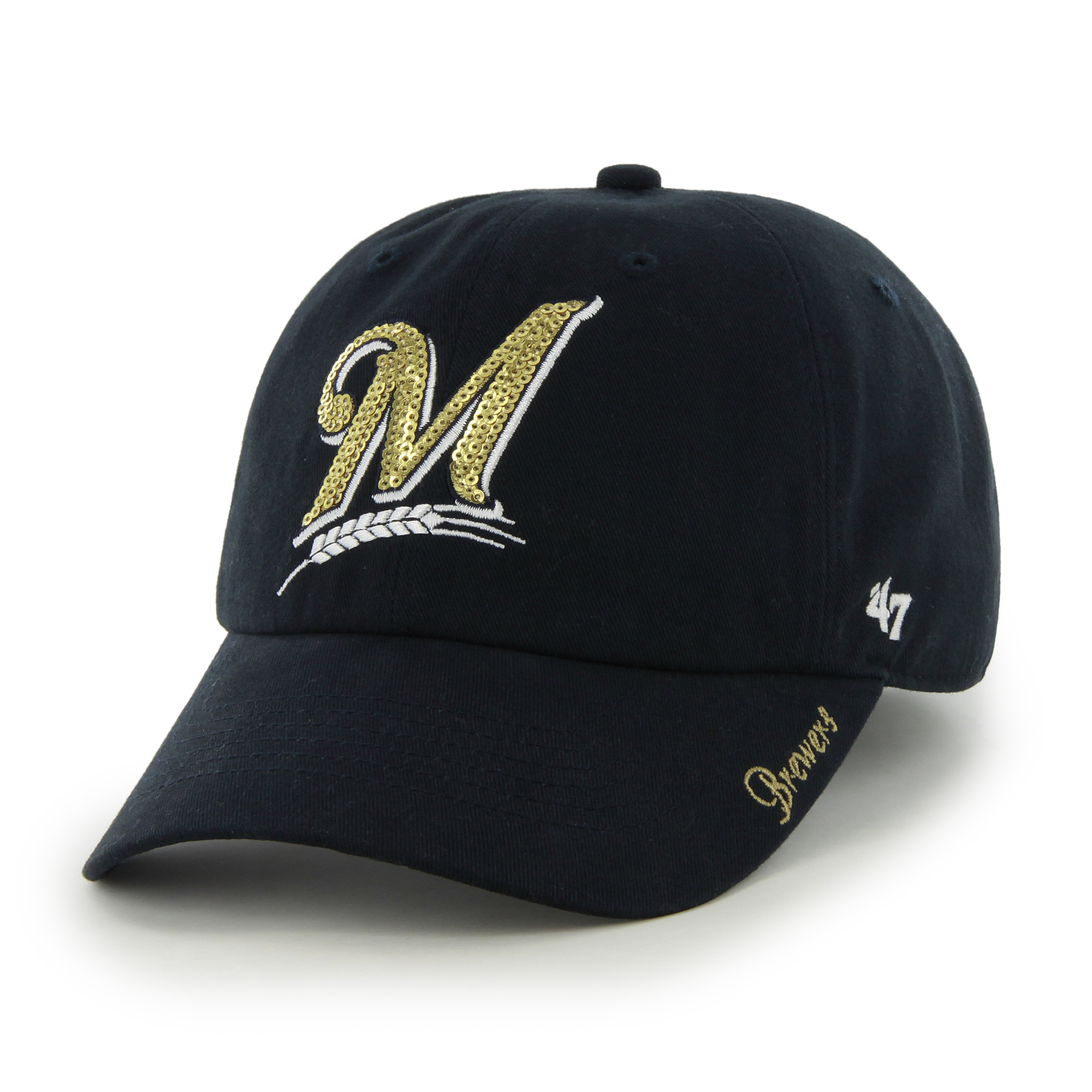 Milwaukee Brewers Navy Sparkle Adjustable Hat | eBay