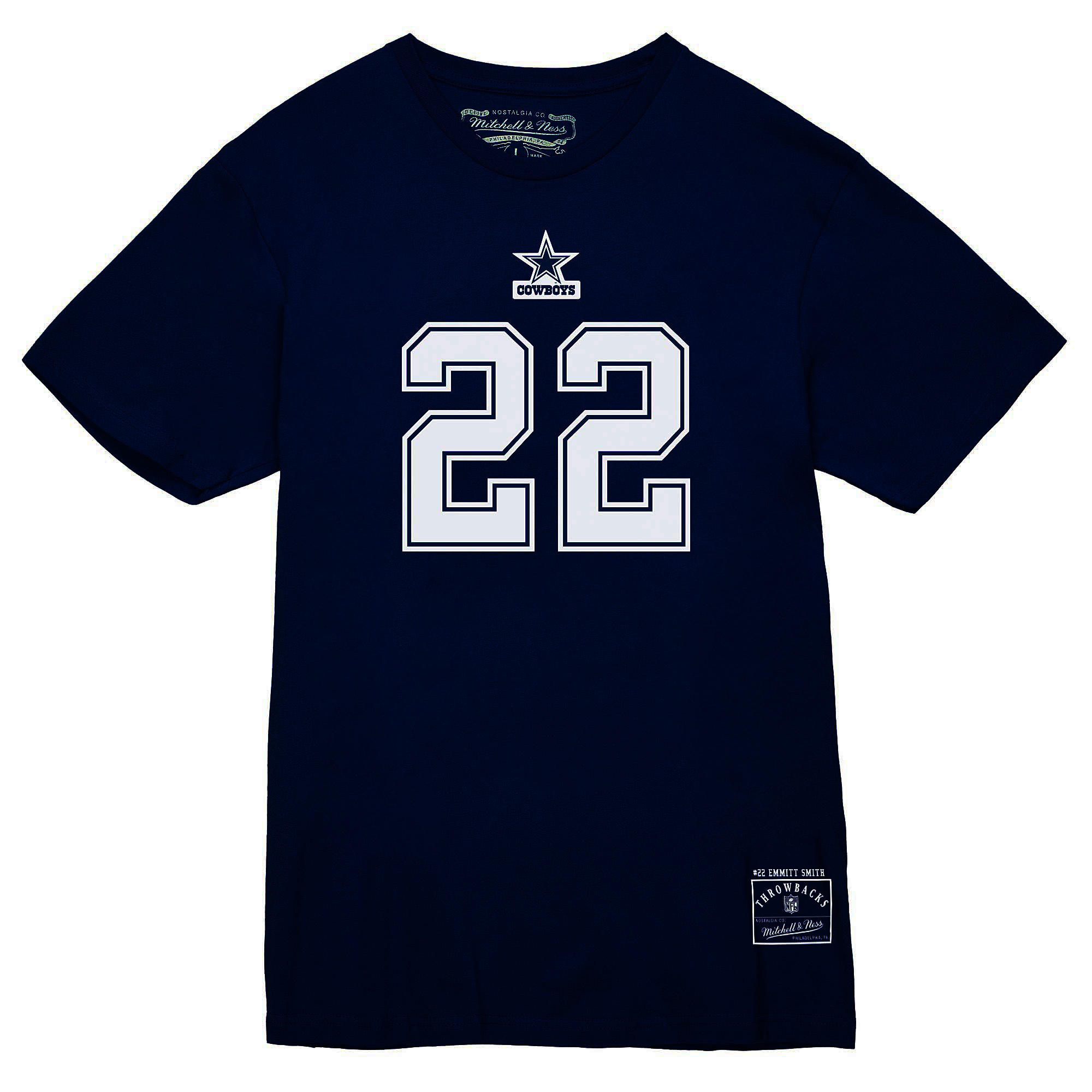 Dallas Cowboys Emmitt Smith #22 Player Name & Number Tee