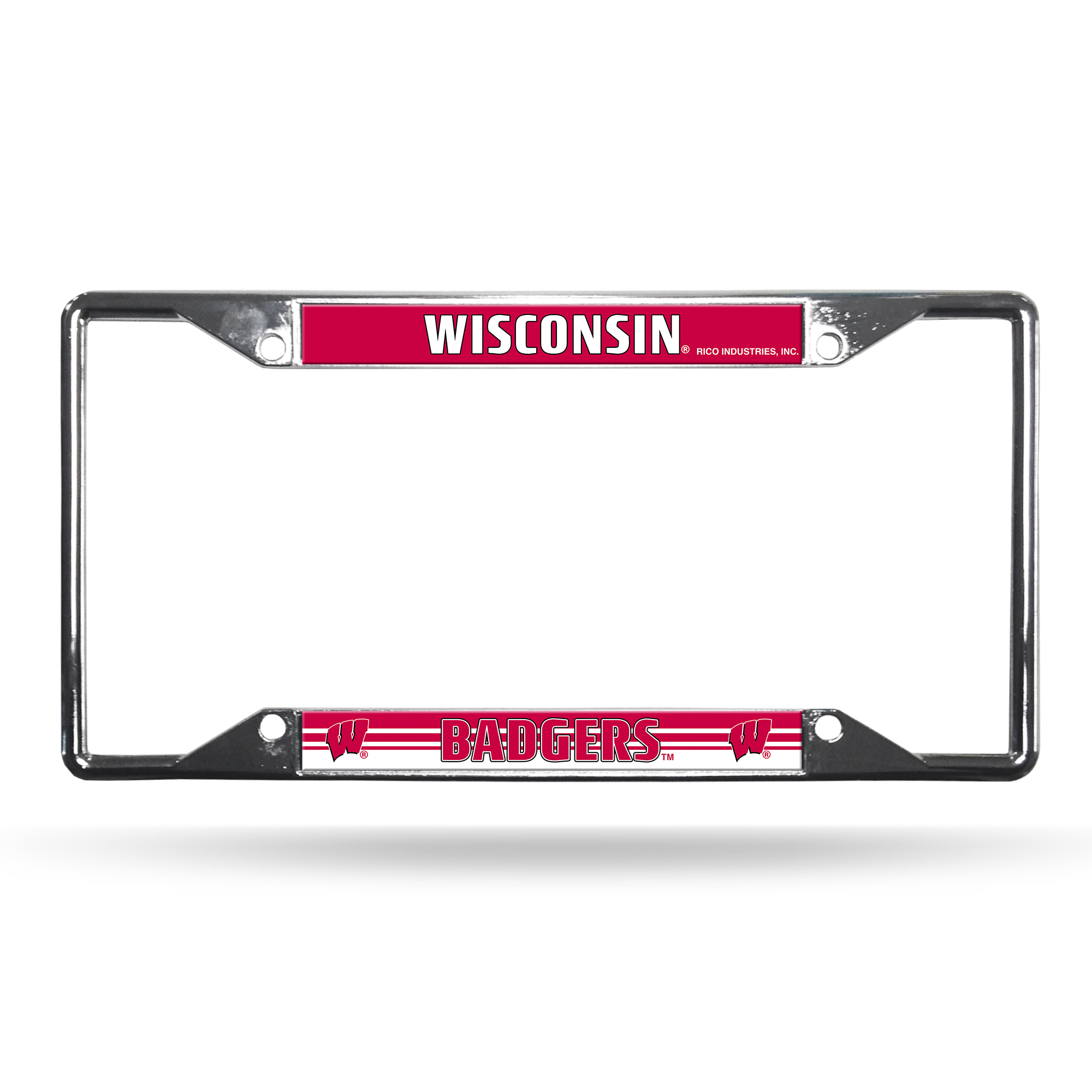 Wisconsin Badgers EZ View Chrome License Plate Frame eBay