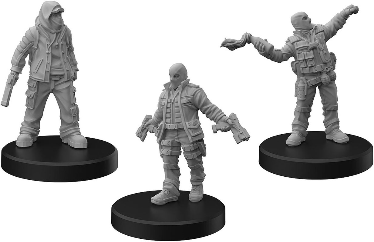 Киберпанковские КРАСНЫЕ миниатюры - Боевые зоны В 3990₽