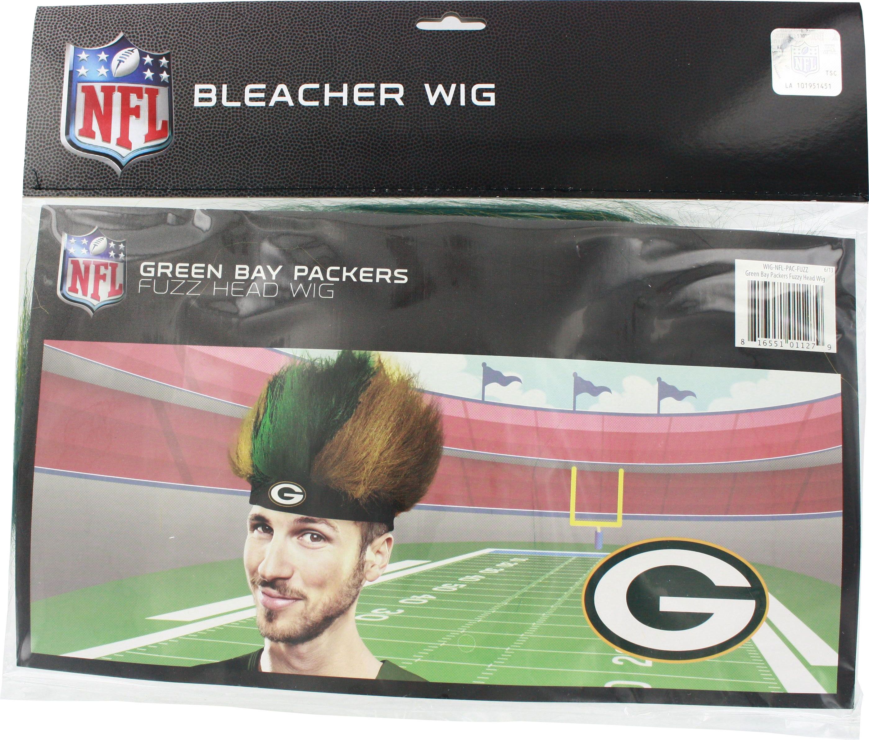 Green Bay Packers Fuzzy Head Wig 816551011279 | eBay